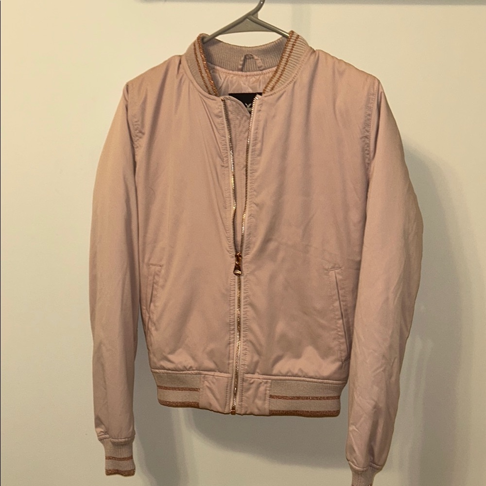 American Eagle Outfitters Pink Bomber Jacket